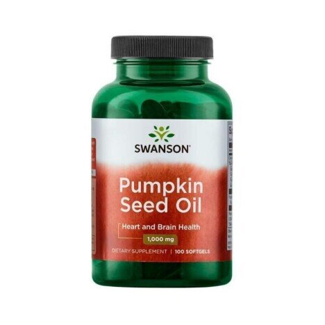 Swanson Pumpkin Seed Oil (Ulei dovleac) 1000mg 100 Capsule